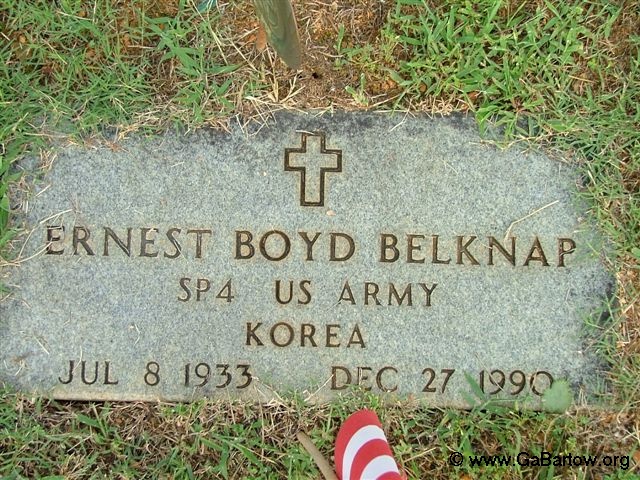  SP4, US Army, Korea; Married Helen E. Belknap Dec 31, 1954